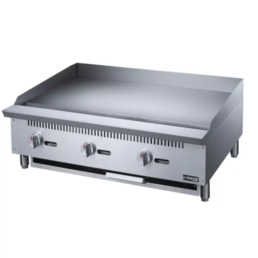 Dukers USA, DCGM36, Griddle With Three Burners