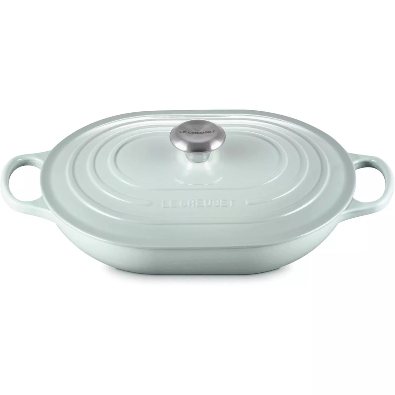 Le Creuset Cast-Iron 3.75-qt. Oval Casserole Sea Salt