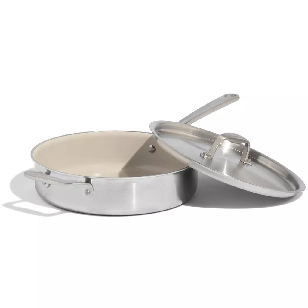 Made In Stainless-Steel Ceramic-Non-Stick Sauté Pan 3.5-qt